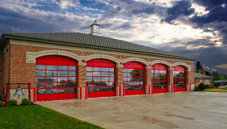Red Garage Door — Commercial Garage Doors in Florence, NJ