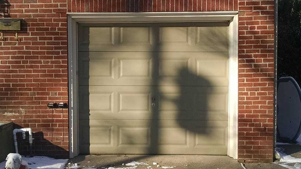 Before Garage Door 1st Set — Florence, NJ — Russell Garage Door Co. Inc.