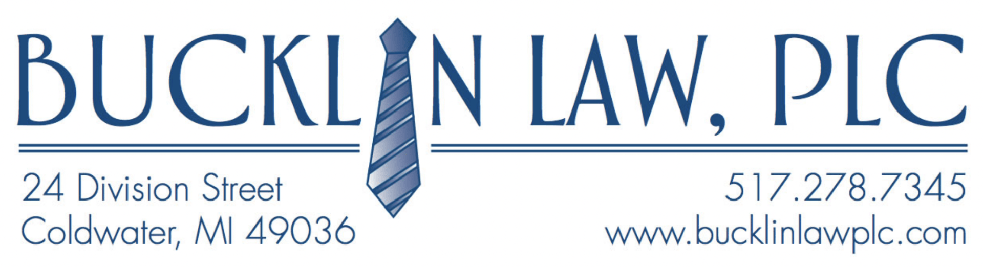 Contact Bucklin Law, PLC Hillsdale and Coldwater, Michigan