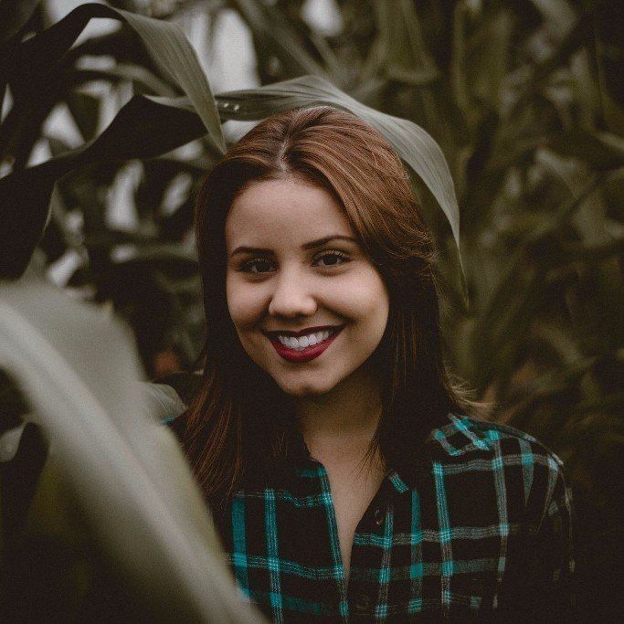 young woman smiling