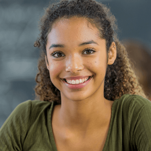 lightskin young woman smiling