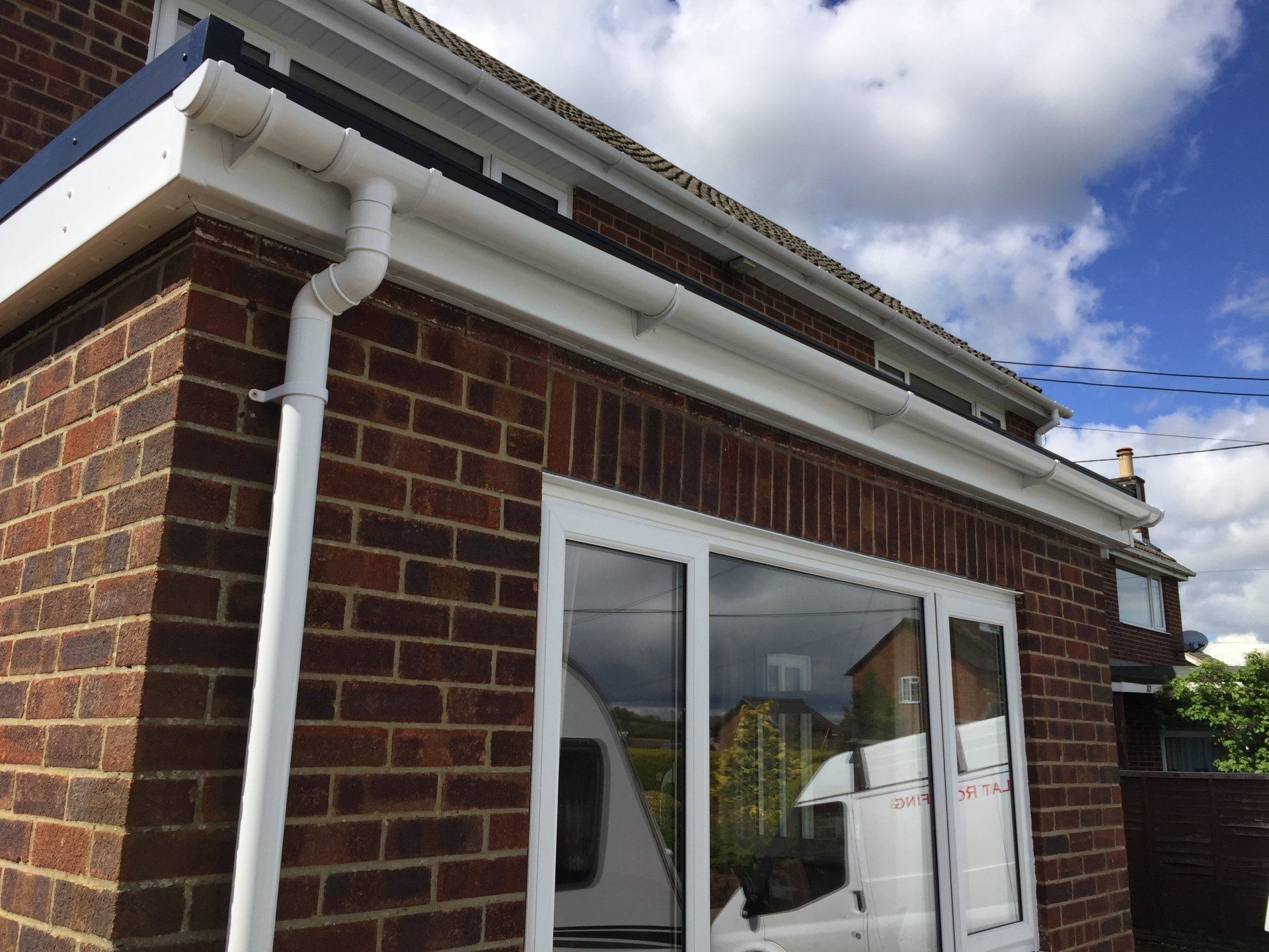 new guttering and downpipe