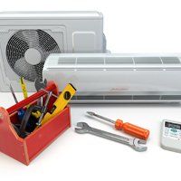 Air Conditioner with Toolbox & Tools — Service in Phoenix, AZ