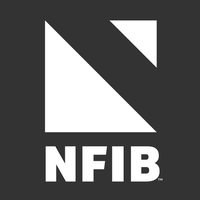 The nfib logo is a white triangle on a black background — Naples, FL — Genuine Home Builders, Inc.
