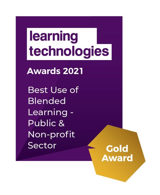 Giraffe Consulting won  the Gold Award for 'Best Use of Blended Learning' at the Learning Technologies Awards 2021 for our work for Scottish Development International developing the Online Preparing to Export Programme.