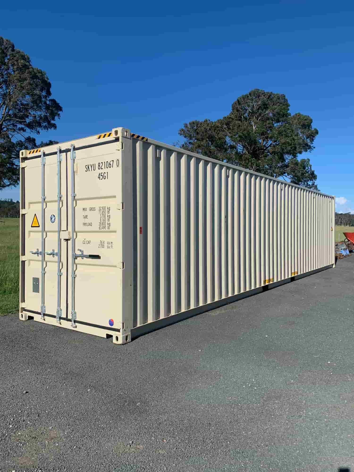 A Large Shipping Container Is Parked On The Side Of The Road — TSR Total Shipping Containers In Port Macquarie, NSW