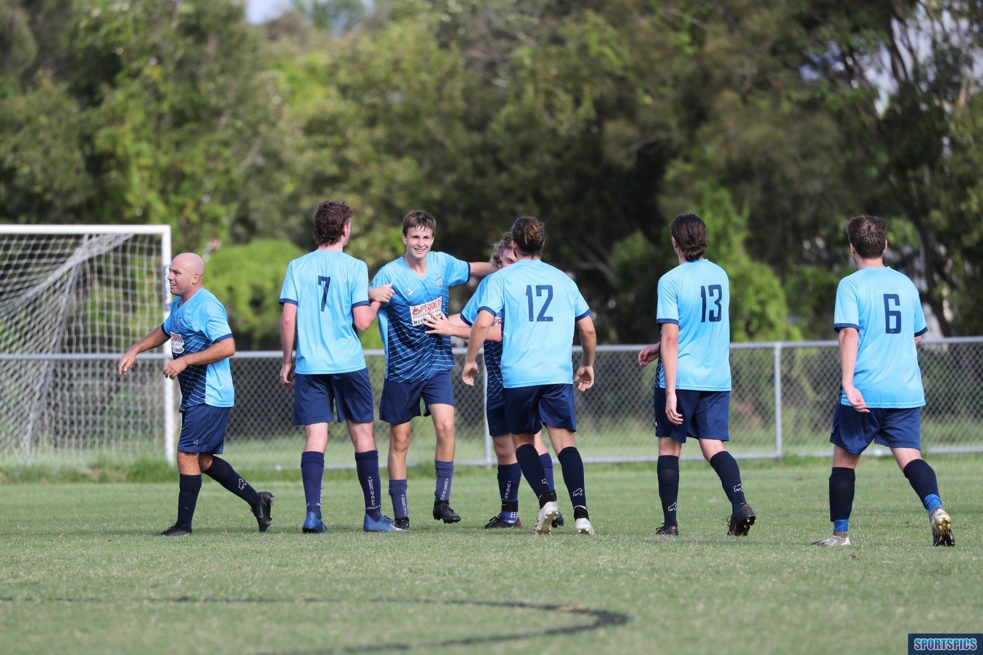 tweed united juniors celebrating a goal