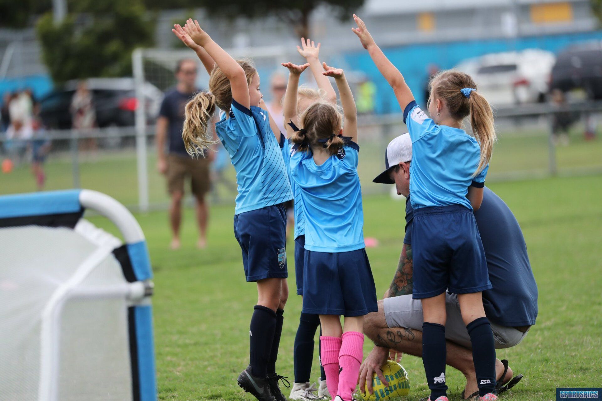 tweed united girls celebrating