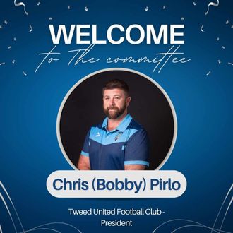 A welcome to the committee poster for Chris Pirlo.
