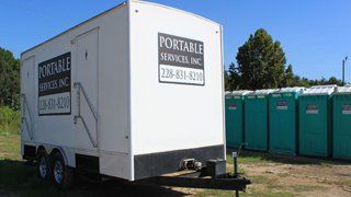 Restroom Trailer — Gulfport, MS — Portable Services, Inc