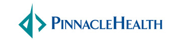 PinnacleHealth logo in teal and dark blue on a white background