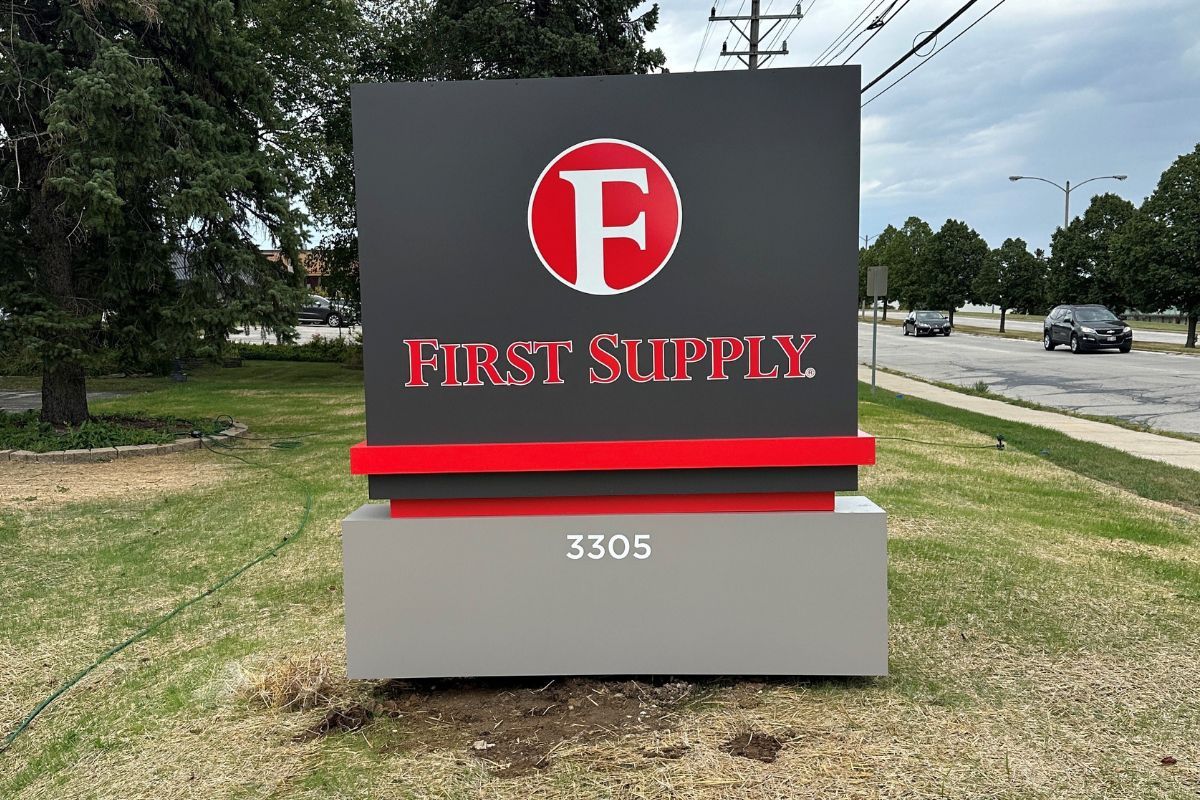 Custom monument signage in High Point, NC by Carolina Signs And Wonders&mdash;stone, steel, and illuminated branding that boosts visibility, foot traffic, and curb appeal for retail and professional offices.