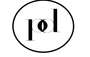 A black and white logo with the letter p in a circle.