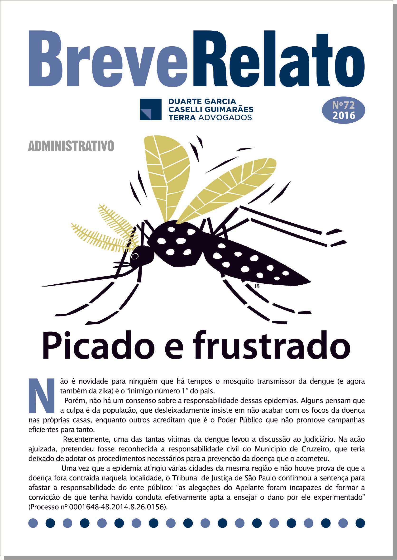 boletim jornal direito escritório advocacia periódico breve relato mosquito dengue inseto ilustração desenho edgard bittencourt natureza maluca