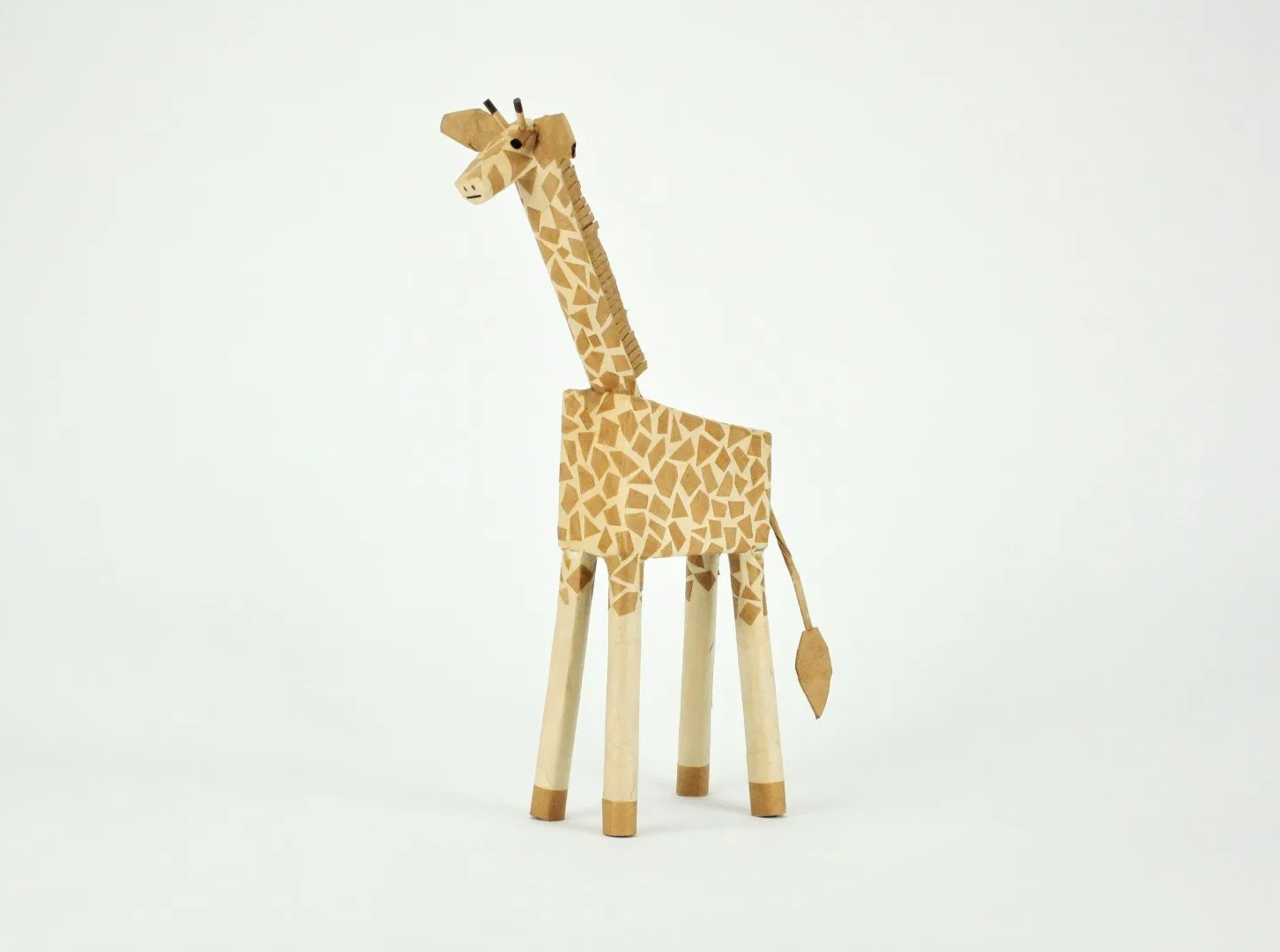 girafa cartão material bichos reciclados edgard bittencourt natureza maluca