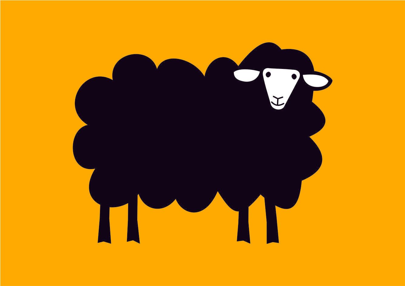 estampa desenho ovelha preta edgard bittencourt natureza maluca