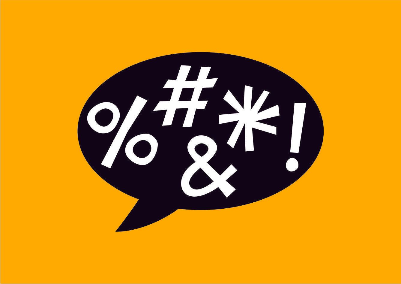 estampa desenho balão palavrão sinais símbolos porcentagem exclamação asterisco cerquilha jogo da velha sustenido edgard bittencourt natureza maluca