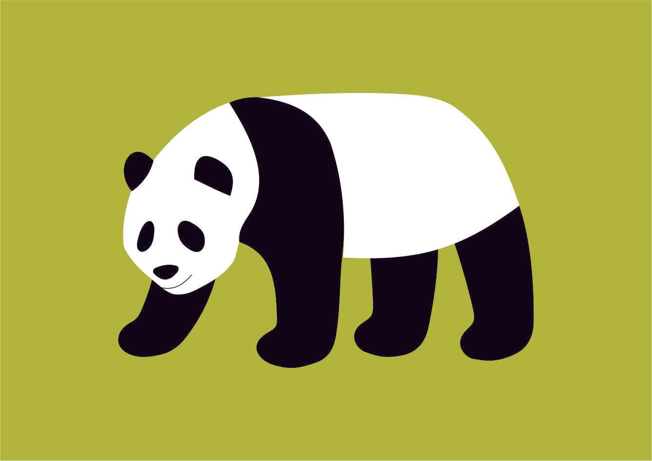 estampa desenho urso panda edgard bittencourt natureza maluca