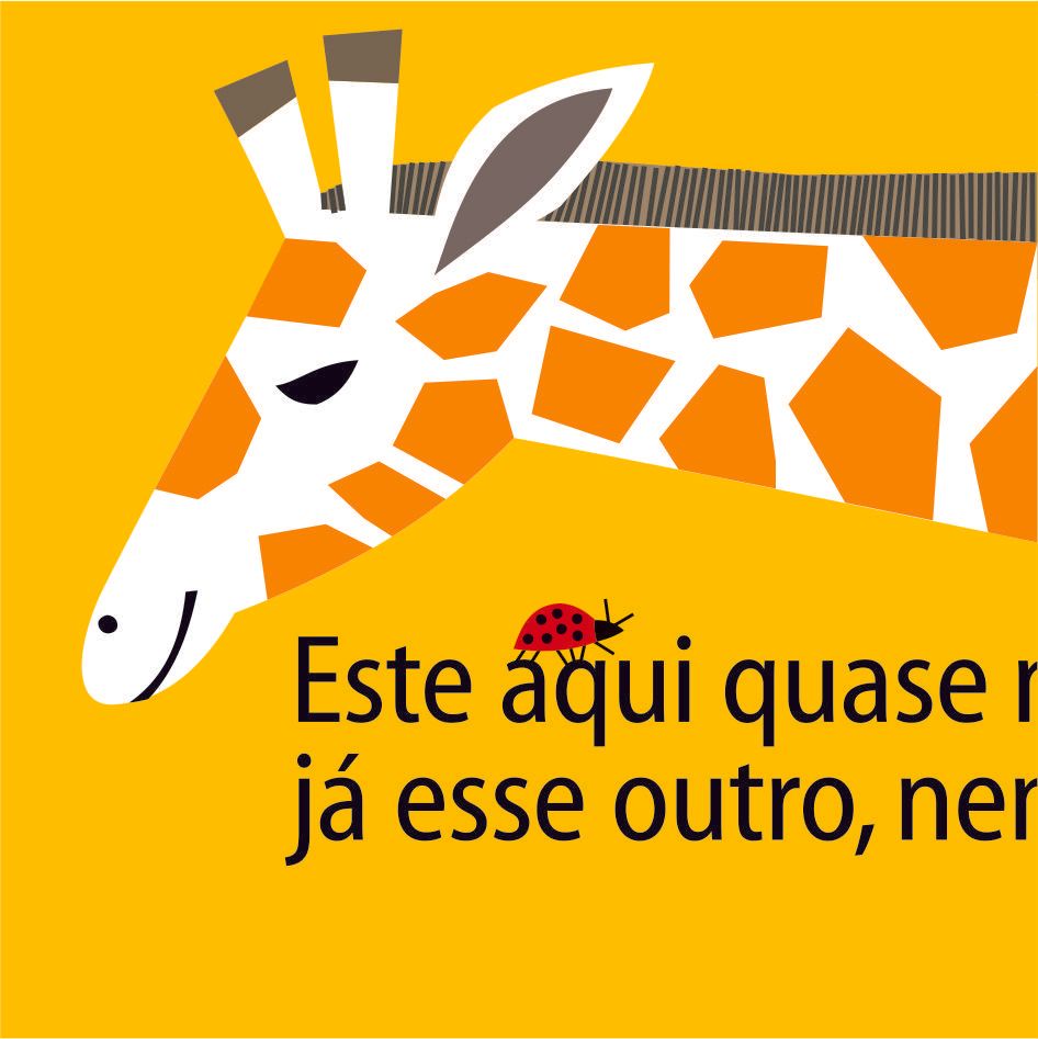 desenho girafa joaninha livro edgard bittencourt natureza maluca