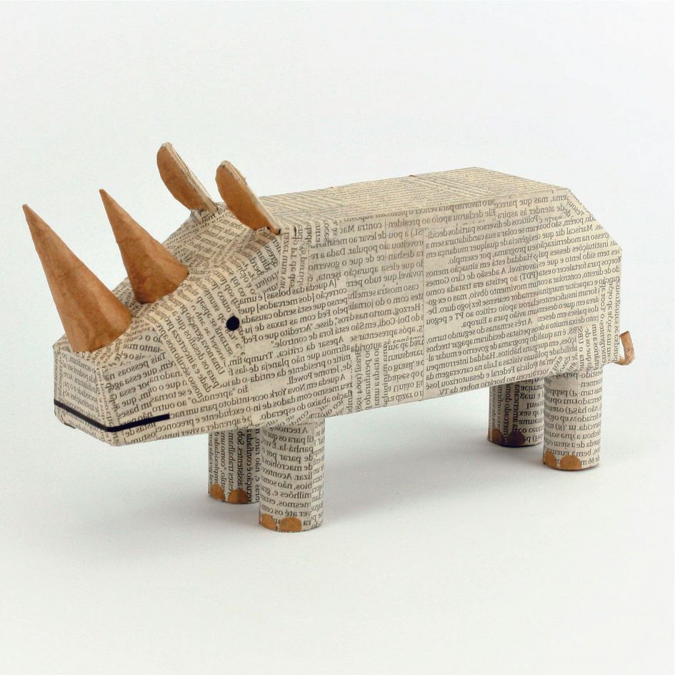 rinoceronte bichos reciclados edgard bittencourt natureza maluca