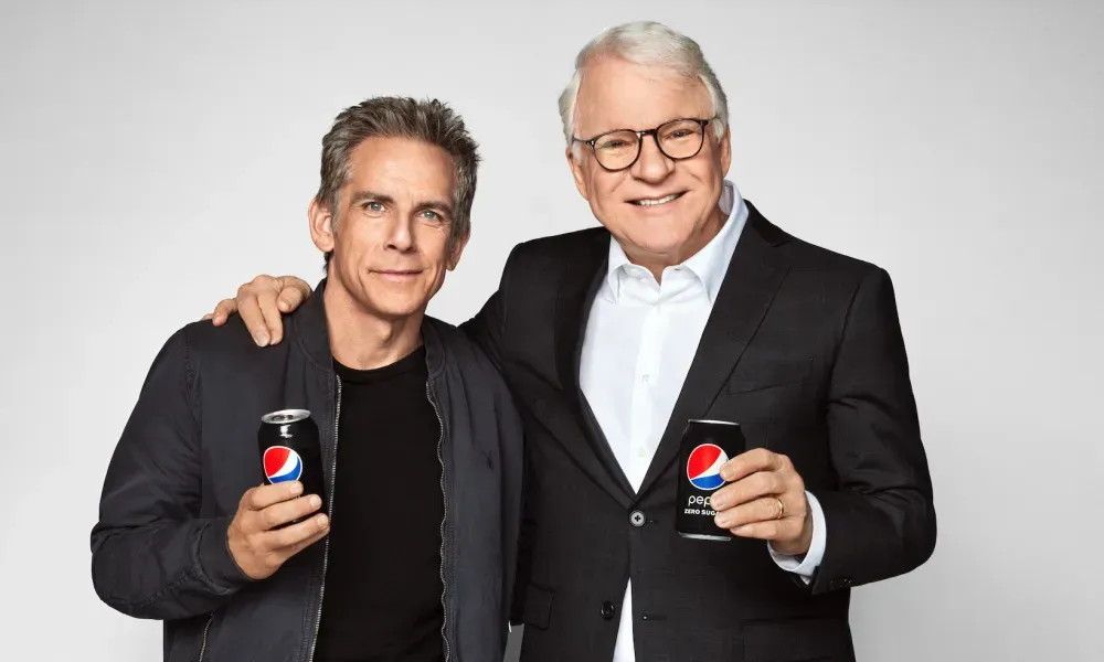 pepsi_biggest-collaborations_advertising_world-icons_Ben-Stiller_Steve-Martin_cola-zero.com