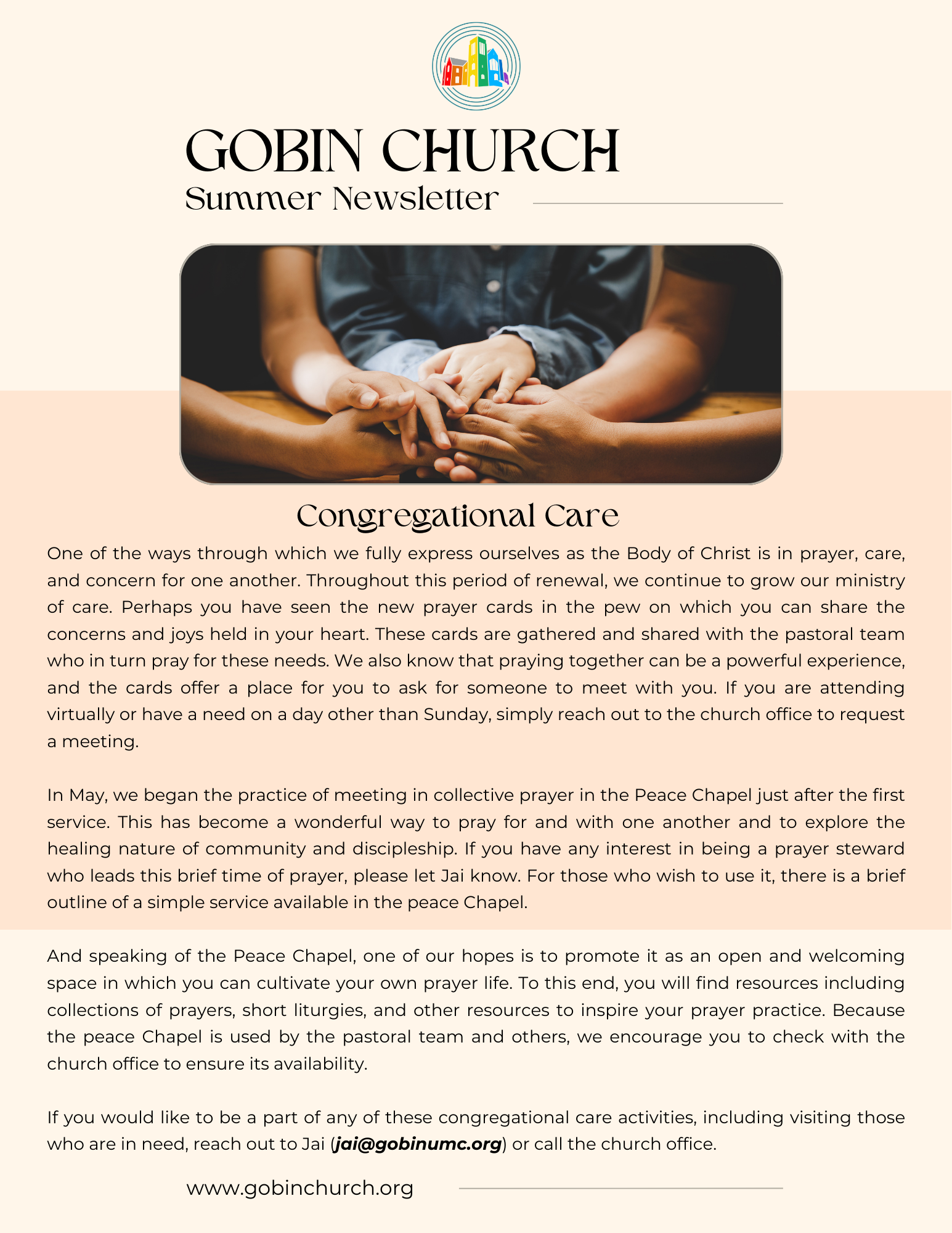 Church Newsletters | Gobin Church | Greencastle, IN