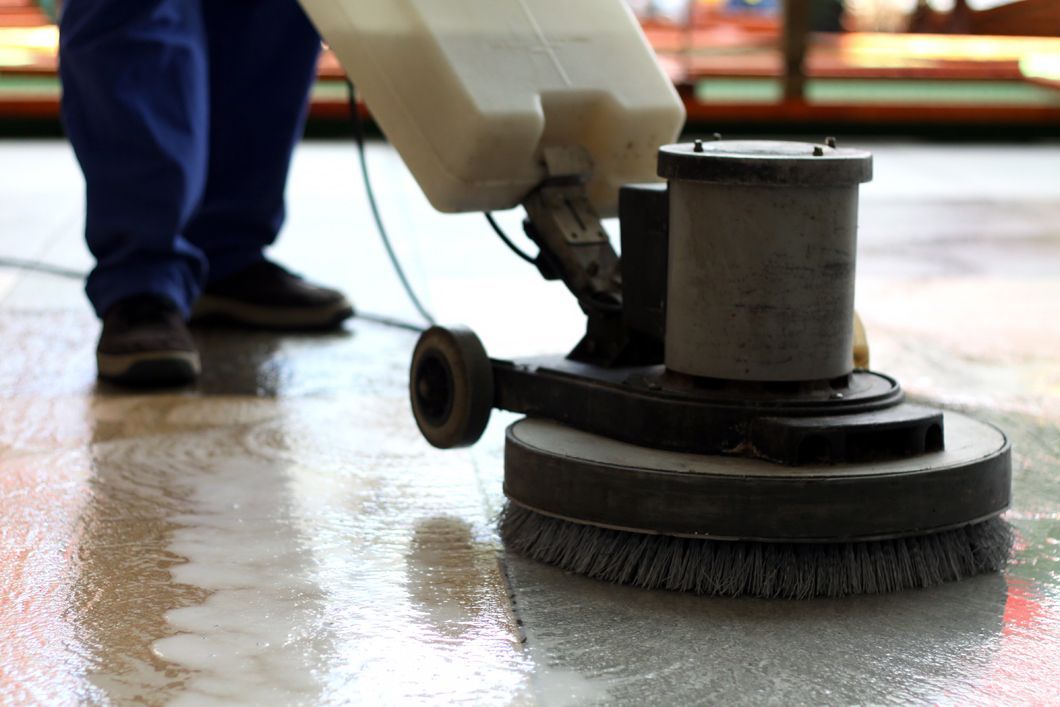 Cleaning Machine Washing The Floor