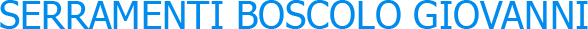 SERRAMENTI BOSCOLO GIOVANNI-LOGO
