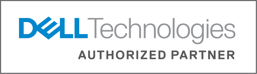 A dell technologies authorized partner logo on a white background.