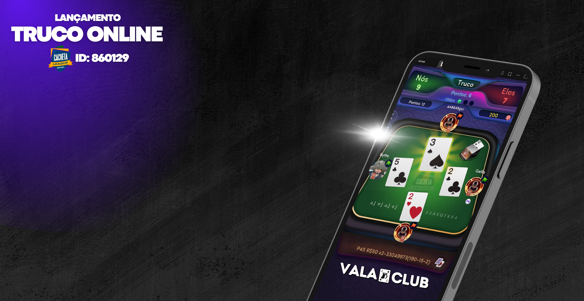 Jogue Truco, Cacheta e Poker Online Valendo - VALA CLUB