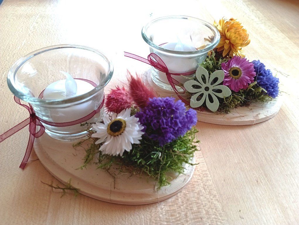 Arler Natur Naturgeschenkewerkstatt - Kerzenhalter mit Wiesenblumen