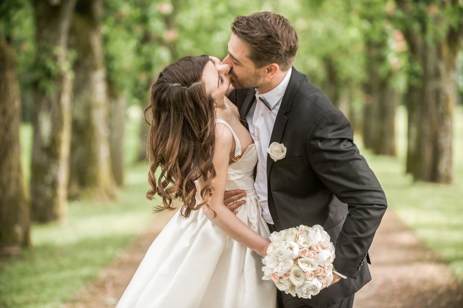 Sposi che si baciano