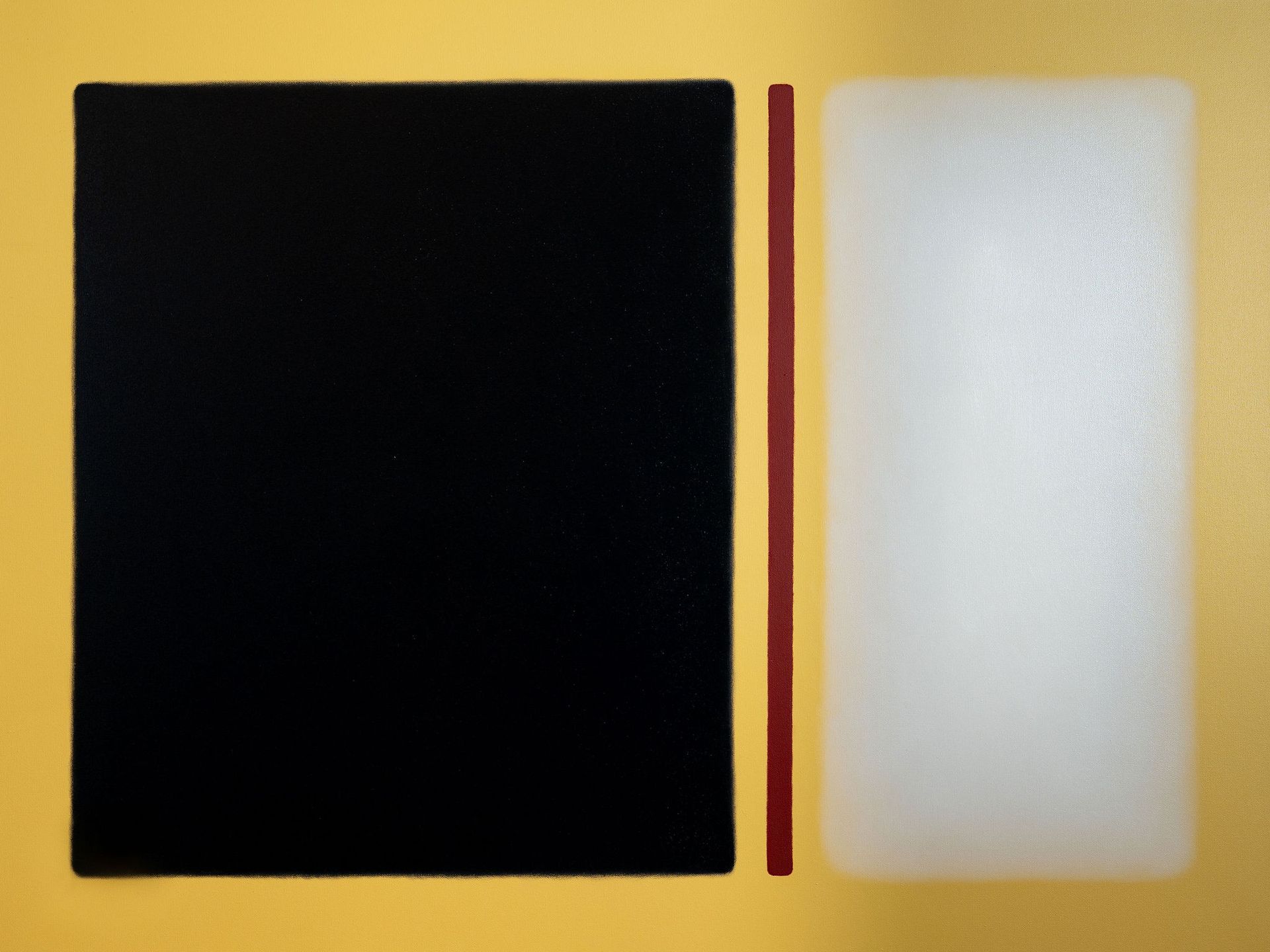 Fences, Black and White on Yellow