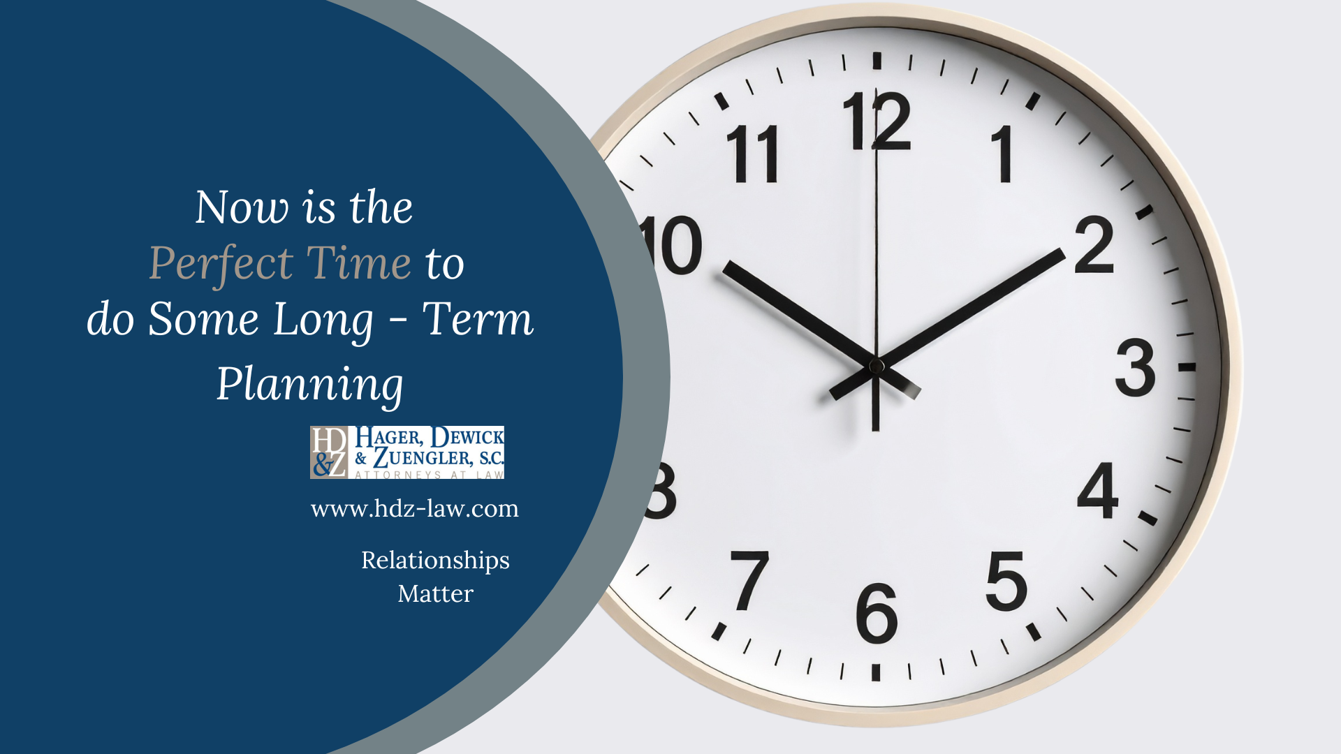 Clock with text overlay: 