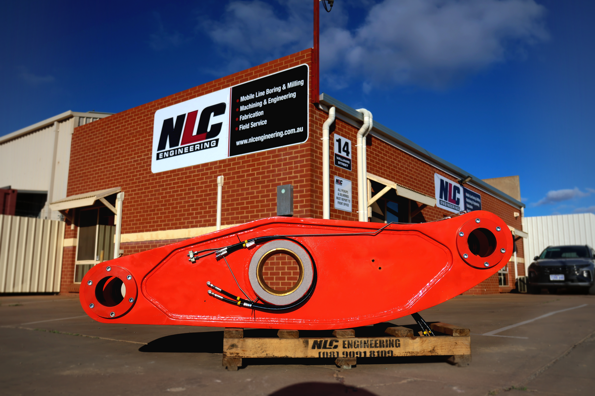 Man Looking Taking Good Care of the Fabricated Part  - Kalgoorlie, WA - NLC Engineering Man Looking Taking Good Care of the Fabricated Part  - Kalgoorlie, WA - NLC Engineering