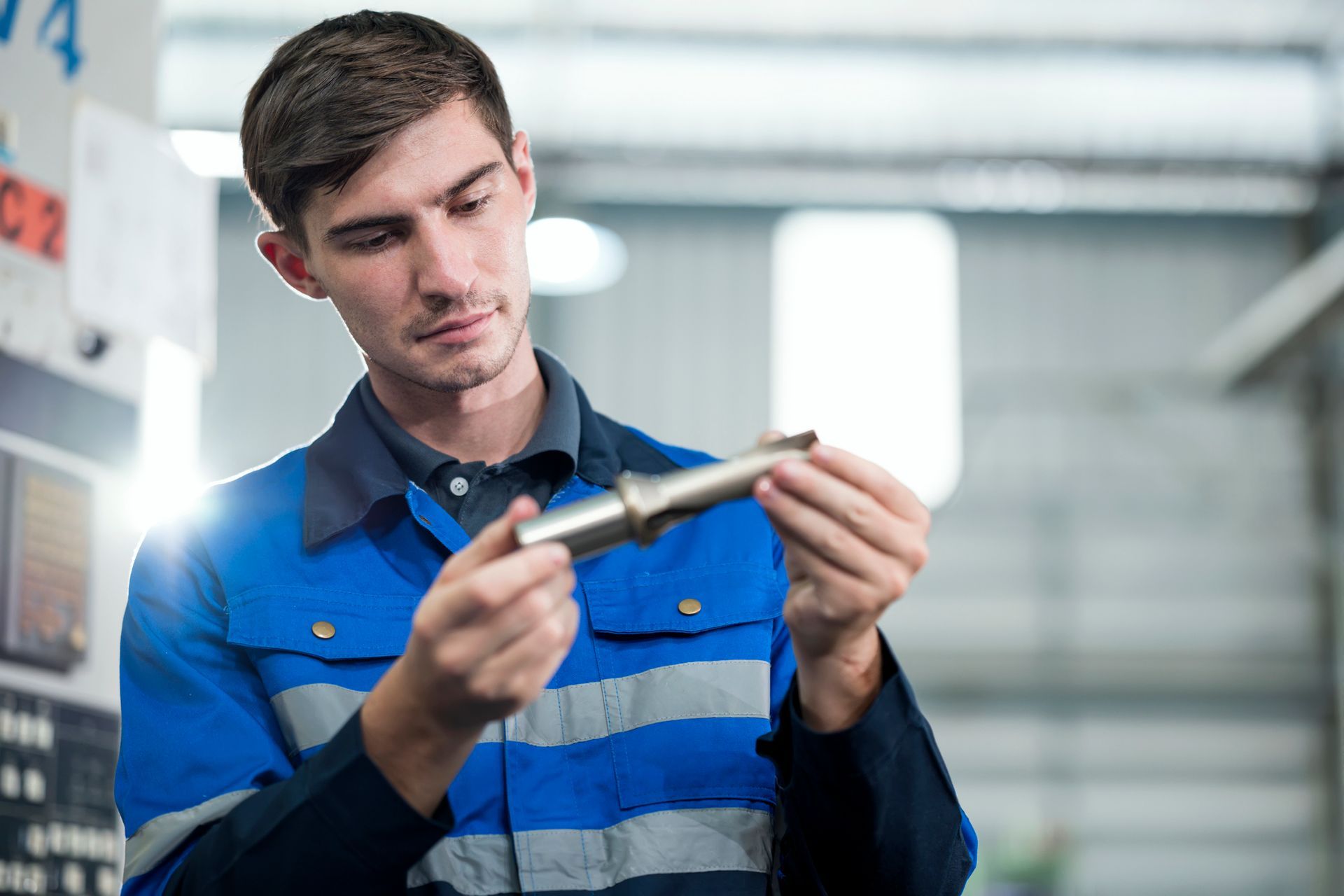 Man Looking Taking Good Care of the Fabricated Part  - Kalgoorlie, WA - NLC Engineering