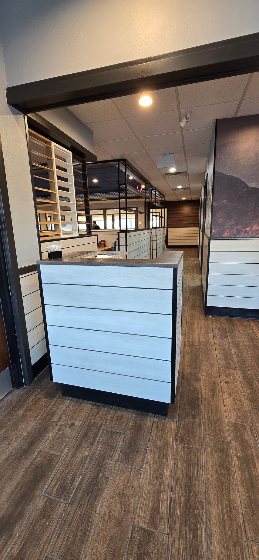 millwork host stand custom built by Tuf