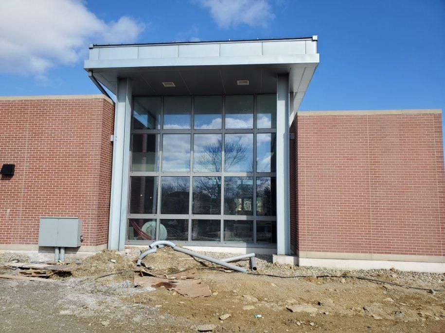 exterior image of a new IHOP franchise under construction