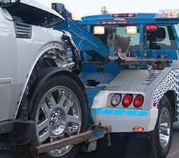 Crashed Car on Towing Truck - MECHANIC IN TAMWORTH
