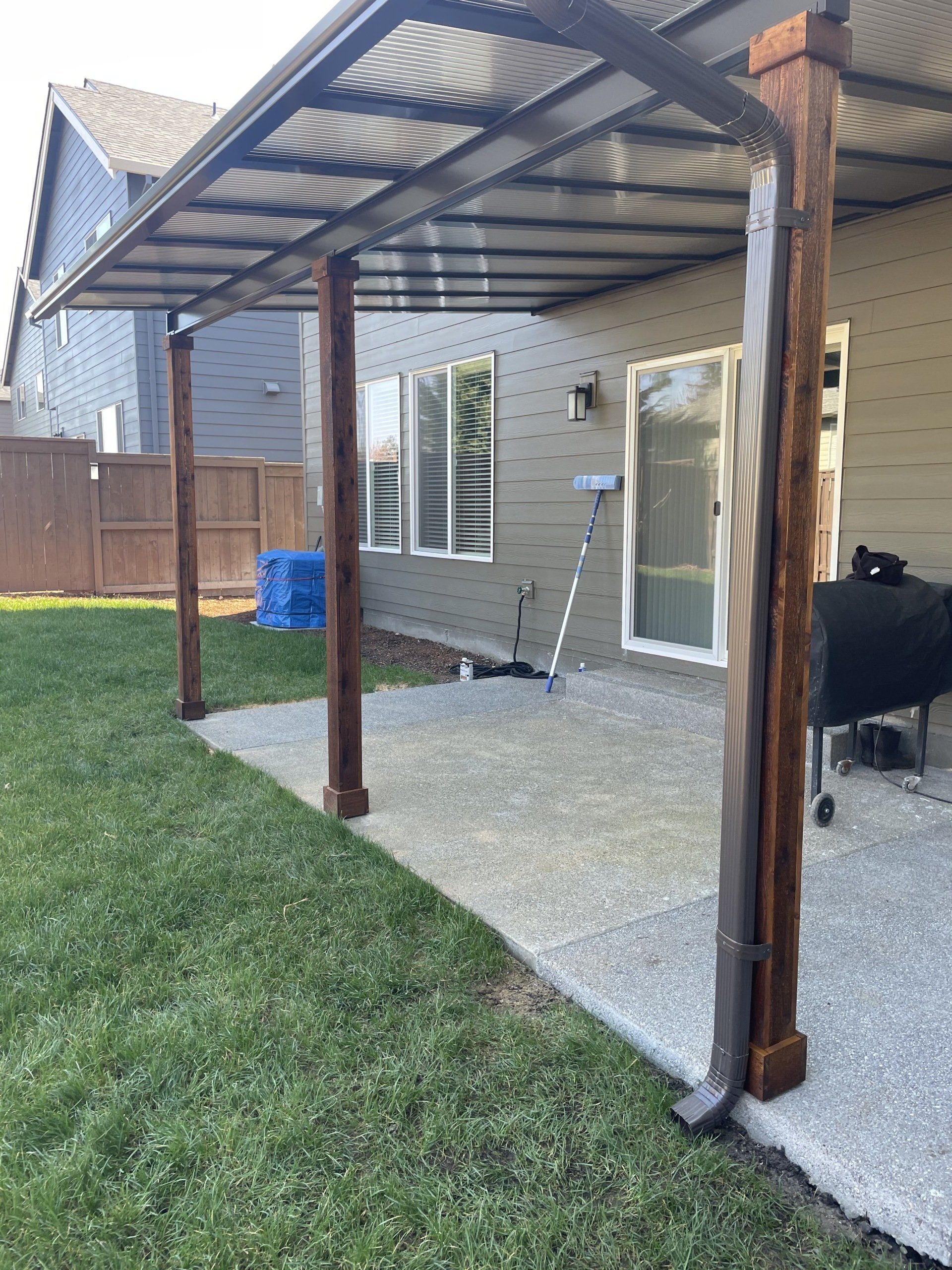 Before Patio Cover — Portland, OR — Outdoor Equity Construction LLC