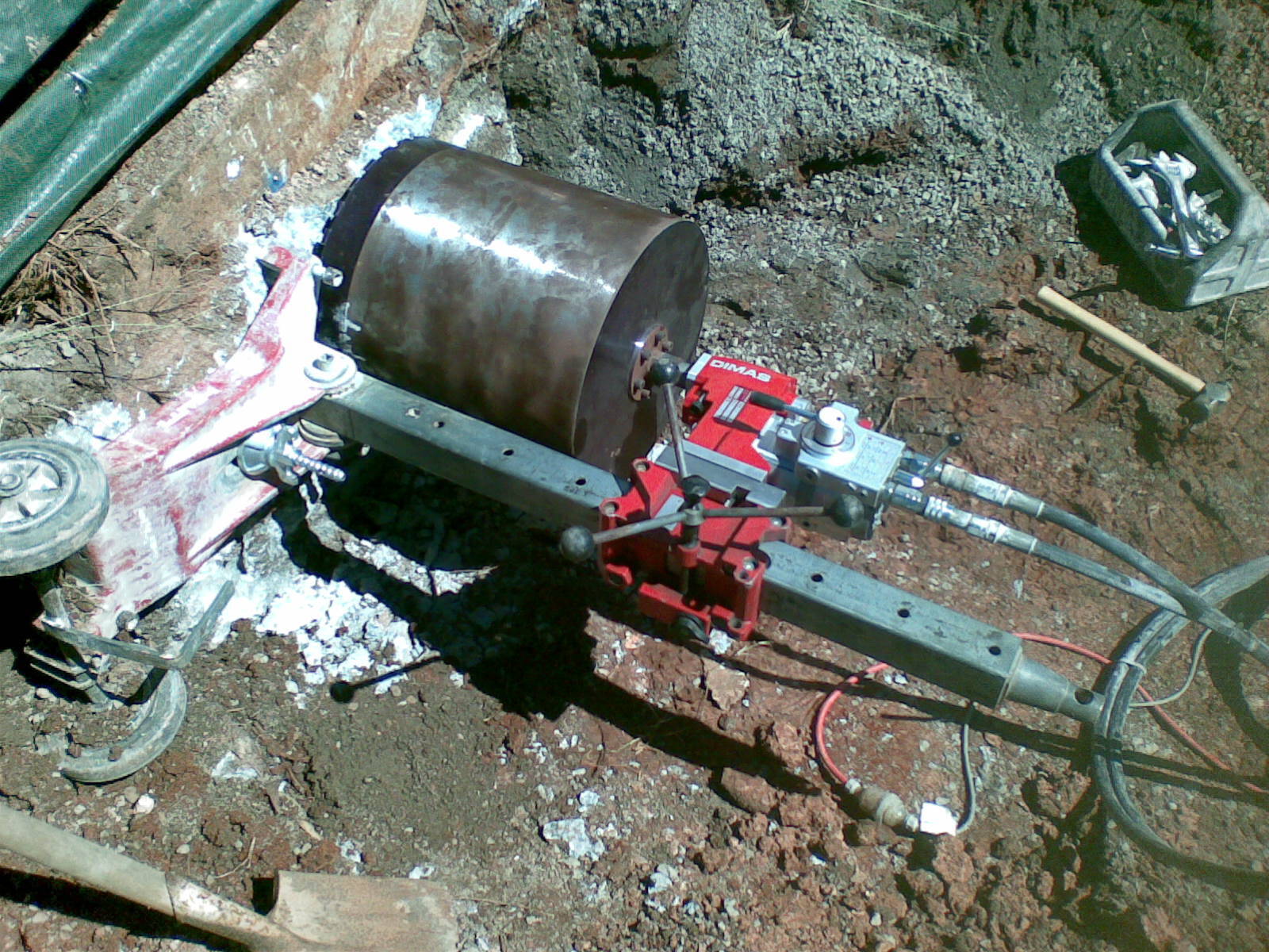 Holes In The Concrete After Drilling — Concrete Cutters In Port Macquarie, NSW