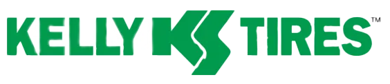 Kelly K Tires logo in green on white background.