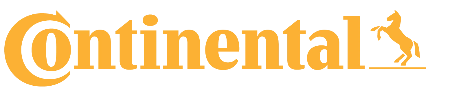 Continental logo with yellow text and horse icon.
