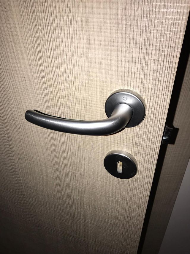 dettaglio maniglia porta blindata