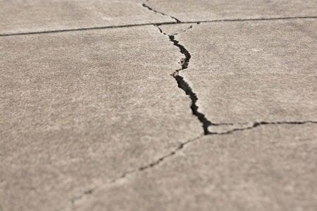 Cracked walkway — Crack Sealing Services in Burlington, VT