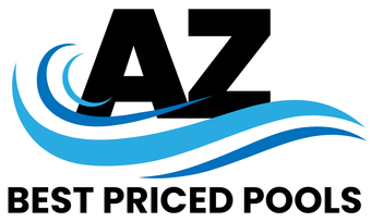 Logo for AZ Best Priced Pools: Black 