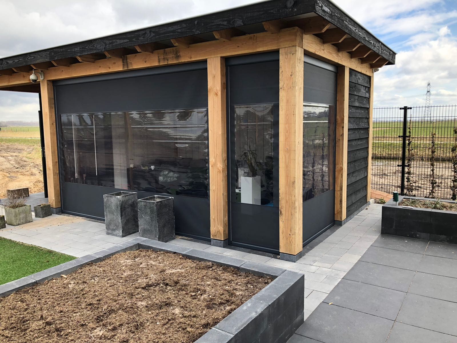 Windvaste ritssreens met venster