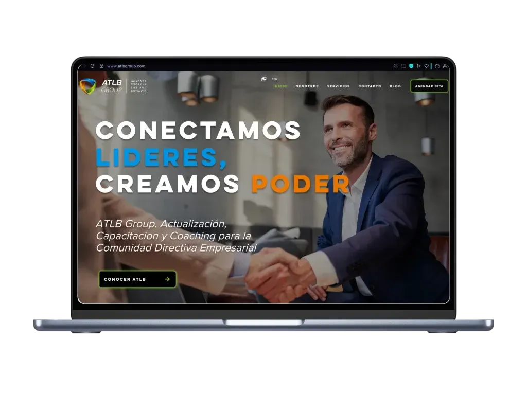 Caso de éxito: rediseño web profesional para ATLB Group con enfoque en liderazgo