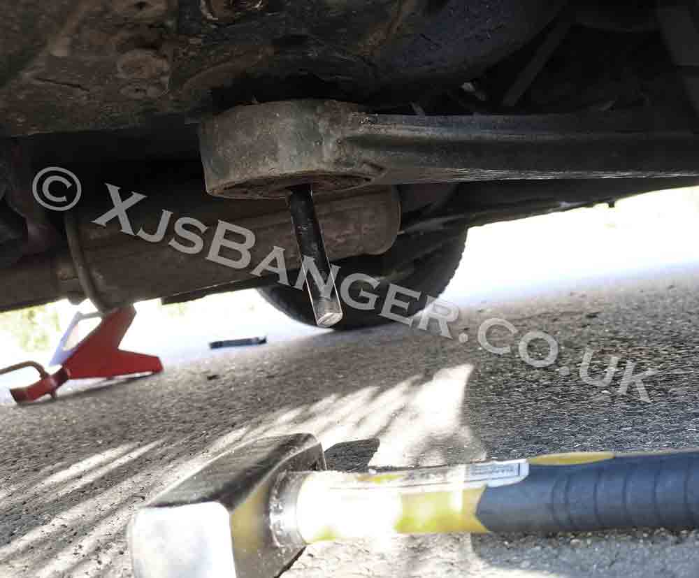 Jaguar radius arm separator installed