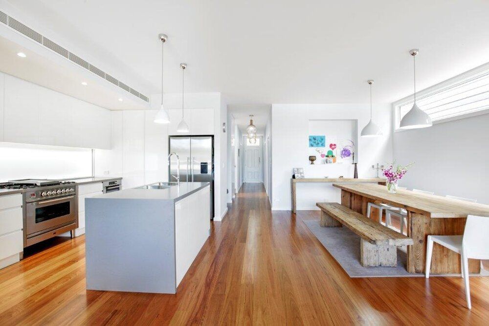 The Boulevarde project kitchen and dining area